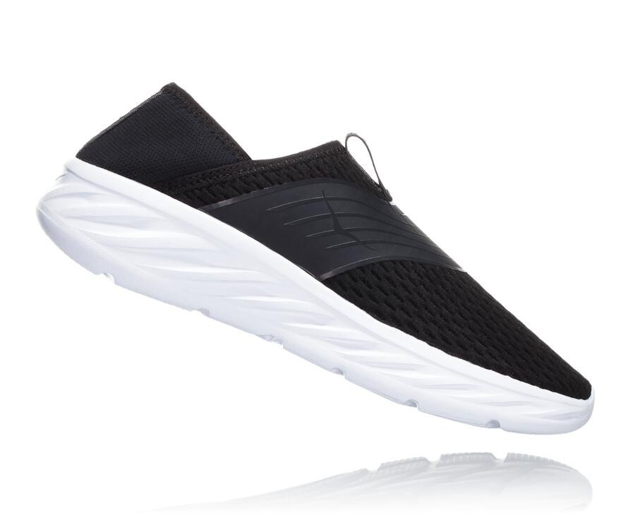 Hoka One One Sandalet Kadın Siyah/Beyaz - Ora Recovery - EC6041579